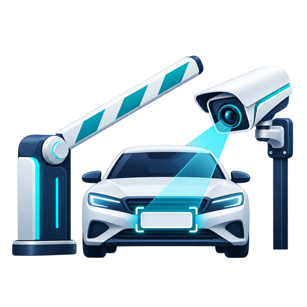 parking management and automatic number plate reading system 